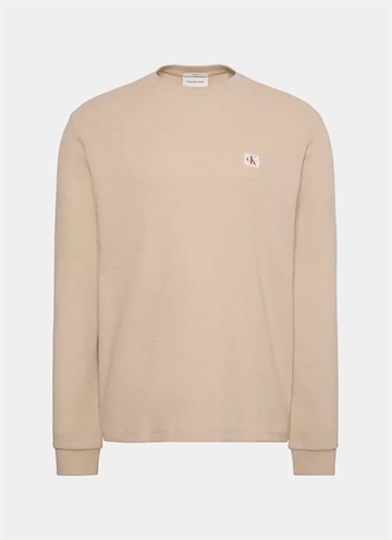 Calvin Klein Waffle Woven Label T-Shirt L/S